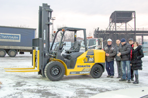 Первый погрузчик KOMATSU серии FH в России