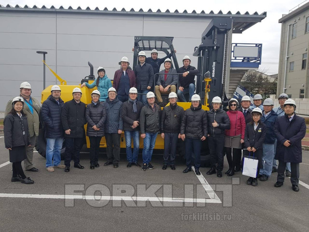 организовали тур в Японию, в г. Точиги, на завод по производству вилочных погрузчиков KOMATSU