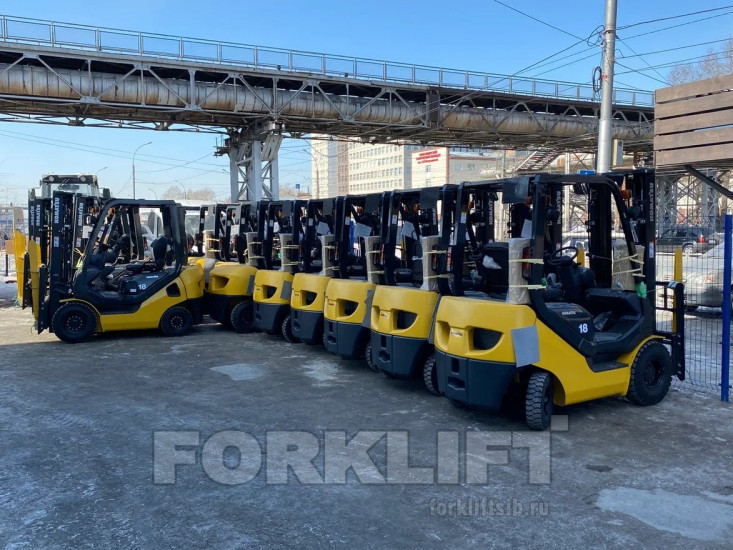 Наличие вилочных погрузчиков KOMATSU на складе в Новосибирске Наличие вилочных погрузчиков KOMATSU на складе в Новосибирске